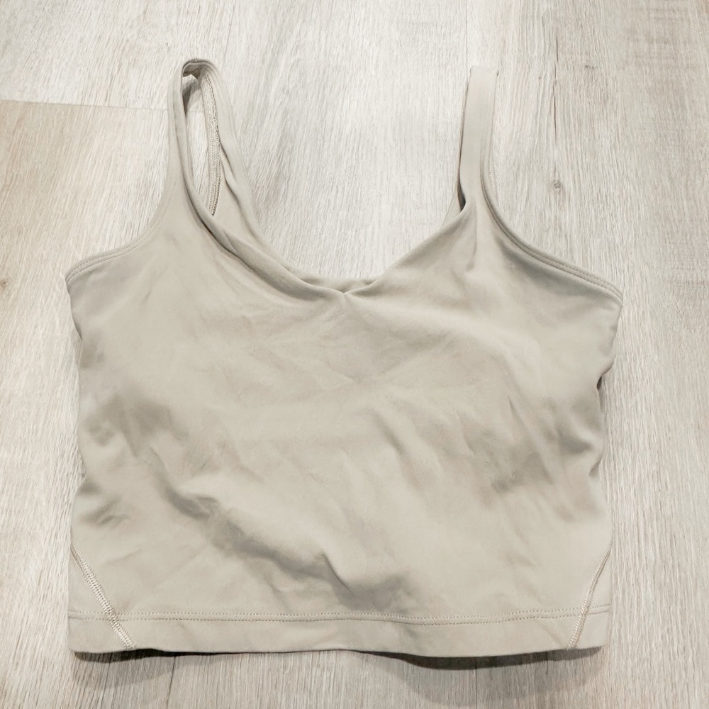 Lululemon Align Beige Cropped Tank Top